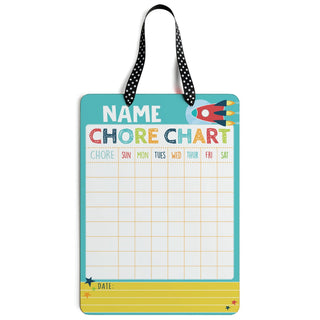 Rocket Chore Chart Personalized Dry Erase Board
