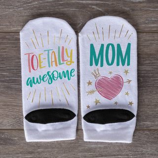 TOE-TALLY Awesome Mom Adult No-Show Socks