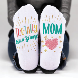 TOE-TALLY Awesome Mom Adult No-Show Socks