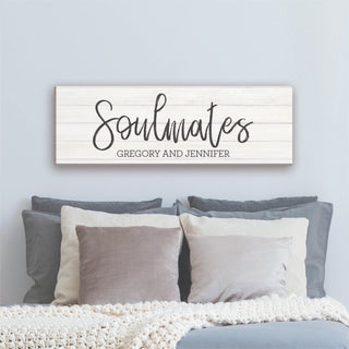 Soulmates Personalized 9x27 Canvas