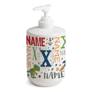 My Name Primary Colors Personalized Soap Dispenser