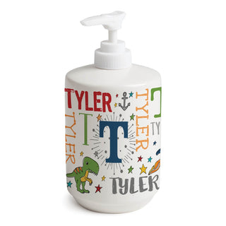 My Name Primary Colors Personalized Soap Dispenser