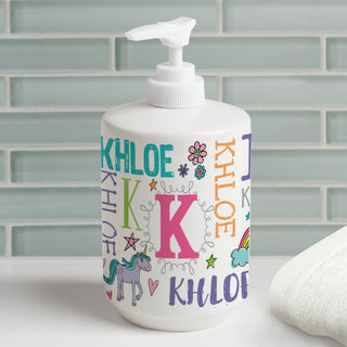 My Name Pastel Colors Personalized Soap Dispenser