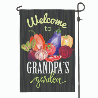 Grandpa's Garden Personalized Garden Flag