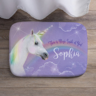 Magical Unicorn Personalized Bathmat