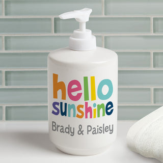 Hello Sunshine Personalized Soap Dispenser