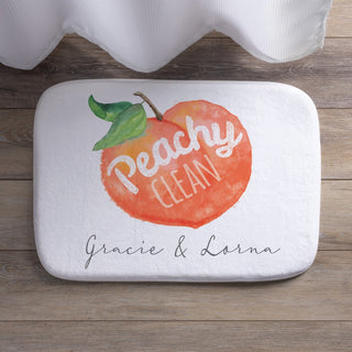 Peachy Clean Personalized Bathmat