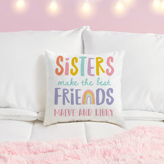 Sisters Make The Best Friends Personalized Throw Pillow