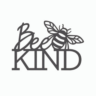 Bee Kind Black Wood Hanging Plaque