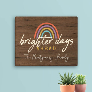 Brighter Days Ahead Personalized 16x20 Canvas