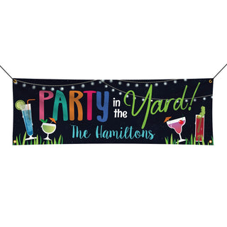 Party In The Yard Personalized Hanging Banner