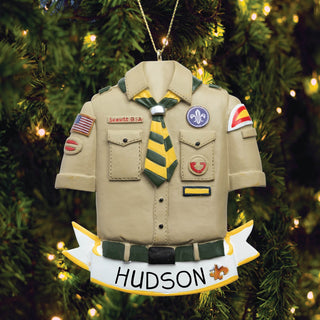 Boy Scout Shirt Personalized Ornament