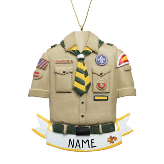 Boy Scout Shirt Personalized Ornament