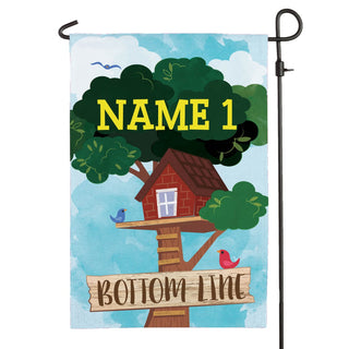 Boy's Treehouse Personalized Garden Flag