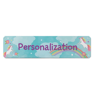 Unicorns And Rainbows Personalized Metal Sign