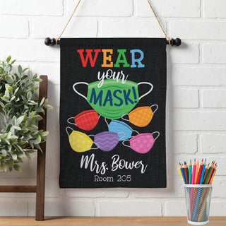 Wear Your Mask Personalized Wall Flag