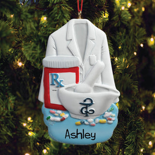 Pharmacist Jacket Personalized Ornament