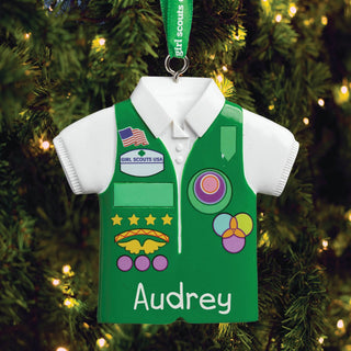 Junior Girl Scouts Personalized Ornament