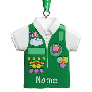Junior Girl Scouts Personalized Ornament