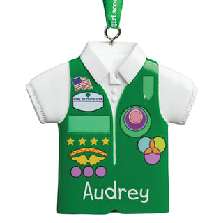 Junior Girl Scouts Personalized Ornament