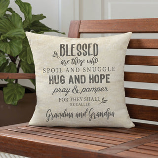 Blessed Grandparents Personalized 17" Throw Pillow