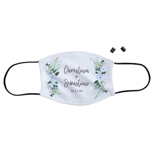 Couples Names And Wedding Date Personalized Face Mask