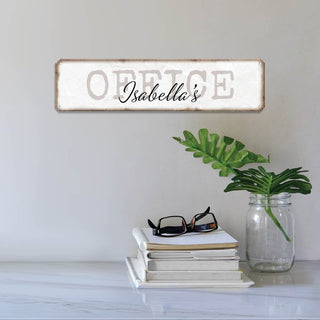 Her Office Personalized Metal Sign