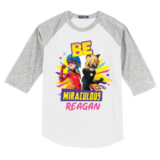 Miraculous Ladybug Be Miraculous Personalized Gray Sports Jersey