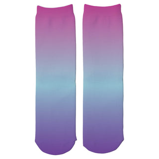 Purple And Blue Do Not Disturb I'm Remote Learning Adult Crew Socks