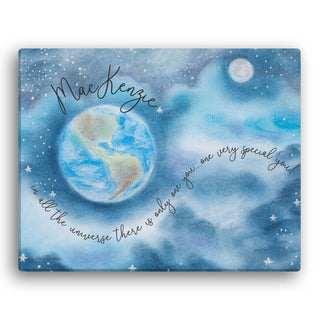 In All the Universe Personalized 16x20 Canvas