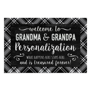 Treasured Forever Grandparents Personalized Standard Doormat