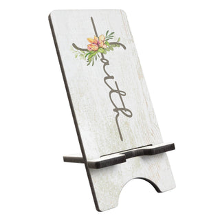 Floral Faith Cross Phone Stand