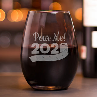 Pour Me 2020 Stemless Wine Glass