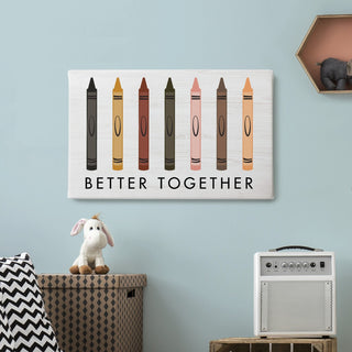 Better Together White Wood Art Plaque