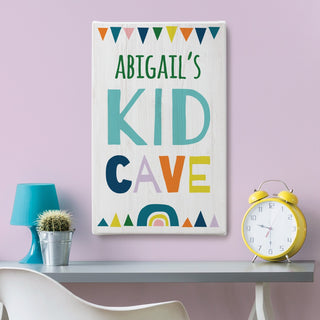Kid Cave Personalized 10x16 Canvas