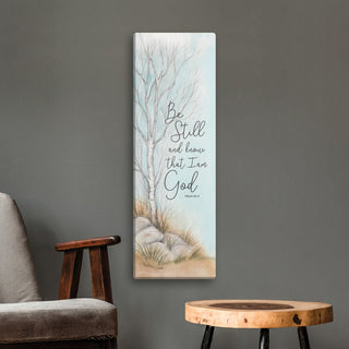 Be Still And Know That I Am God 9x27 Canvas