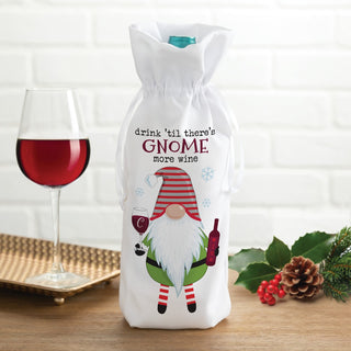 Holiday Gnome More Wine Personalized Wine Bag