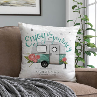 Enjoy The Journey Personalized 17" Throw Pillow