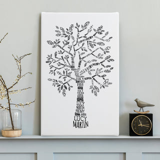 Our Family Tree Personalized 10x16 Canvas