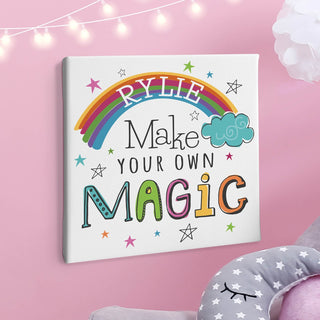 Make Your Own Magic Rainbow Personalized 12x12 Canvas