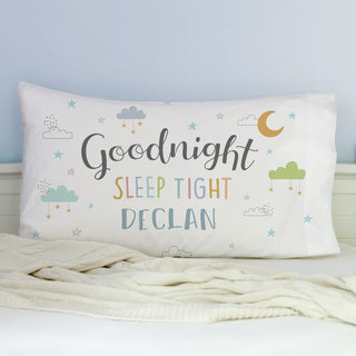 Goodnight Sleep Tight Primary Personalized Pillowcase