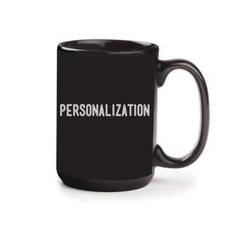 Well Behaved Friends Personalized Black Coffee Mug - 15 oz.