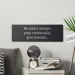 Write Your Own Three Line Message Black Wood Art Plaque