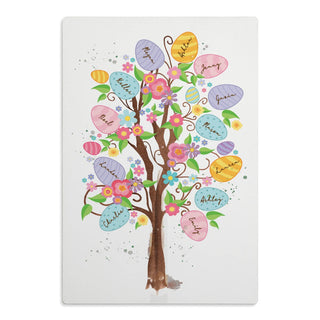 Easter Egg Tree Personalized Wood Sign 