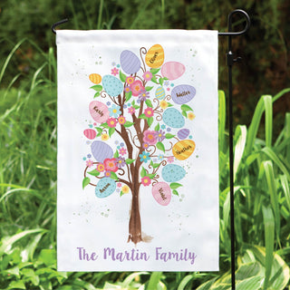 Easter Egg Tree Personalized Garden Flag 