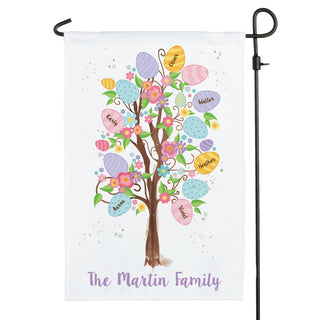 Easter Egg Tree Personalized Garden Flag 