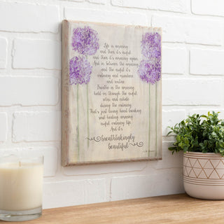 Breathtakingly Beautiful Wood Art Plaque