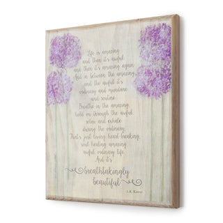 Breathtakingly Beautiful Wood Art Plaque