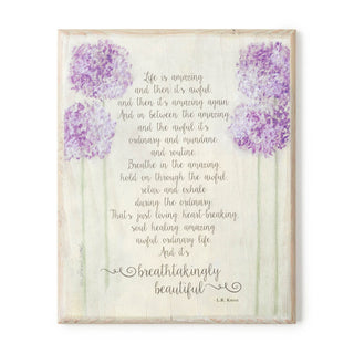 Breathtakingly Beautiful Wood Art Plaque