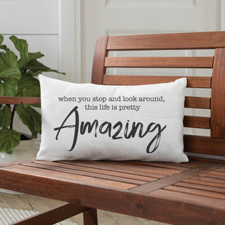 Life Is Amazing Lumbar Throw Pillow